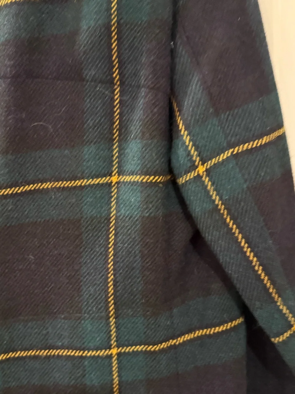 Polo by Ralph Lauren Navy & Green Plaid Sport Coat with Gold Accents - Picture 10 of 15